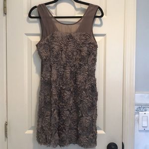 Taupe cocktail dress